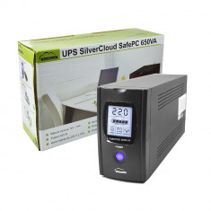 Resigilat : UPS SilverCloud SafePC 650VA cu ecran LCD si putere 390W foto