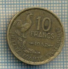 7561 MONEDA- FRANTA - 10 FRANCS - anul 1952 -starea ce se vede foto