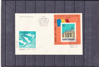 FDC -L.P 1018 Conferinta pentru securitate 1980 col.dant. foto
