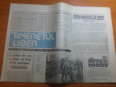 ziarul tineretul liber 3 februarie 1990-clica ceausista ,detentie pe viata foto