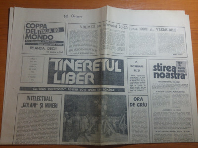 ziarul tineretul liber 23 iunie 1990-articole despre mineriada foto
