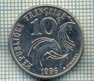 7552 MONEDA- FRANTA - 10 FRANCS - anul 1986 -starea ce se vede foto