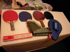 LOT: 2 palete ping pong KETHLER, ZENITH, mingi NITTAKU Japan, fileu, husa TIBHAR foto