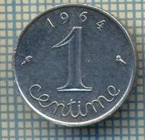 7542 MONEDA- FRANTA - 1 CENTIME - anul 1964 -starea ce se vede