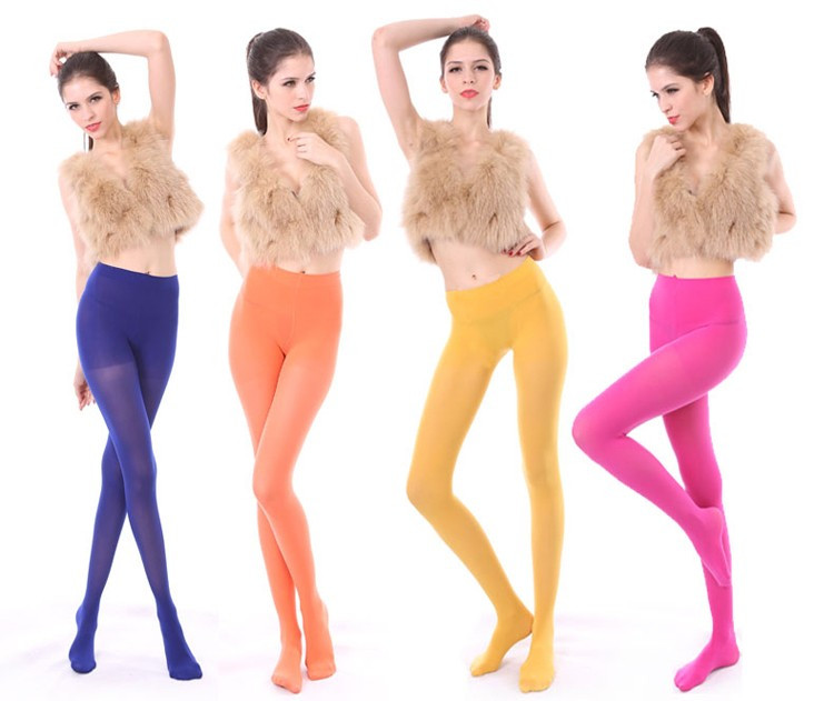 Ciorap Ciorapi Dres 20 Den Colorat Colorati Fluorescent Neon Yoga  Stockings, Alb, Turcoaz, S/M | Okazii.ro