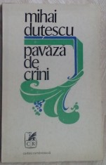 MIHAI DUTESCU - PAVAZA DE CRINI (VERSURI, editia princeps 1976) [tiraj 490 ex.]