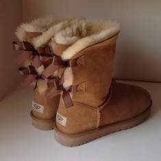 Cizme Ugg Australia Autentice Poze Reale Piele si Blana Naturala Reducere Cutie foto