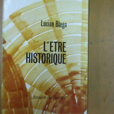 Lucian Blaga Fiinta istorica L'etre historique Paris 1991 016