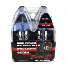 Set 2 becuri auto cu halogen pentru far Breckner Xenon White H1 12V 100W foto