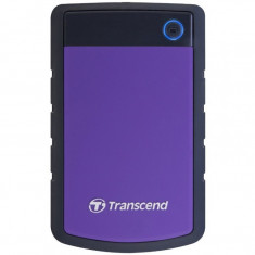 Hard disk extern Transcend StoreJet 25H3 , 1 TB , USB 3.0 , Negru/Mov foto