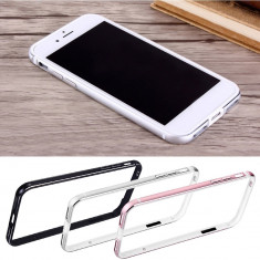 Husa / Bumper aluminiu / metalic cu rama din silicon pentru iPhone 6 / 6 plus foto