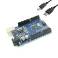 Placă de Dezvoltare Compatibilă cu Arduino UNO (ATmega328p și CH340) şi Cablu 50 cm Placă de Dezvoltare Compatibilă cu Arduino UNO (ATmega328p și CH340) şi Cablu 50 cm