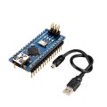 Placă de Dezvoltare Compatibilă cu Arduino Nano (ATmega328p și CH340) şi Cablu 50 cm Placă de Dezvoltare Compatibilă cu Arduino Nano (ATmega328p și CH340) şi Cablu 50 cm