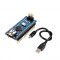 Plac&amp;#259; de Dezvoltare Compatibil&amp;#259; cu Arduino Nano (ATmega328p &amp;#x219;i CH340) &amp;#351;i Cablu 50 cm