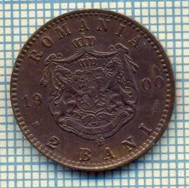 7596 MONEDA- ROMANIA - 2 BANI - anul 1900 B -EROARE -starea ce se vede foto