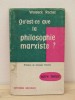 Qu&#039;EST-CE LA PHILOSOPHIE MARXISTE ? - WALDECK ROCHET - 1964, Carte Filosofie