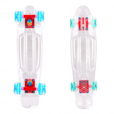 Penny board WORKER Transpy 100 22&amp;#039;&amp;#039; cu roti iluminate foto