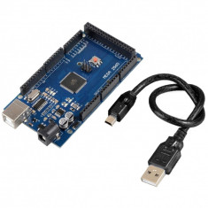 Placa de dezvoltare compatibila cu Arduino MEGA 2560 (ATmega2560 + CH340) &amp;amp;#351;i Cablu 50 cm foto