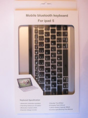 Tastatur? Bluetooth Mobile pentru Ipad 5 (ipad air 1/2) - Taste negre foto