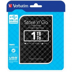 Hard disk extern Verbatim Store &amp;amp;#039;N&amp;amp;#039; Go Gen 2 , 1 TB , USB 3.0 , Negru foto