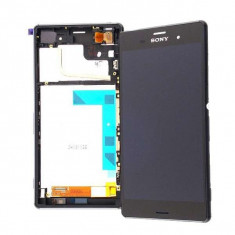 Display Cu Touchscreen Si Rama Sony Xperia Z3 D6603 D6643 D6653 D6616 Original SWAP Negru foto