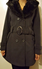 Palton dama gri L-XL toamna-iarna foto