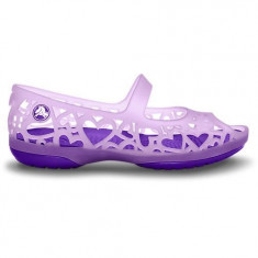 Papuci Crocs pentru copii Adrina Hearts Flat (Crc14094-2) foto