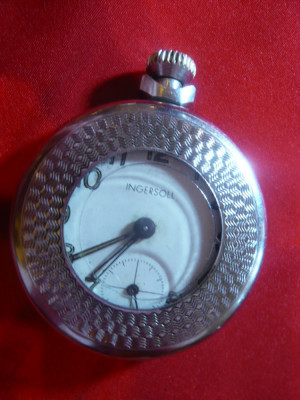 Ceas de Buzunar in caseta Ingersoll Anglia , D.= 5 cm ,remontor blocat foto