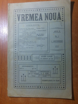 revista vremea noua 1 septembrie 1911-congresul de la targoviste foto