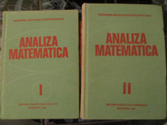 Analiza matematica - 2vol - 1980 foto