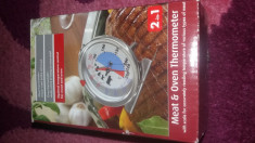 Termometru 2 in 1 pentru cuptor si carne foto