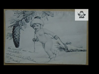 Carte postala Felicitare Romania 1907 circulata foto