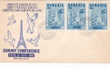 EXIL SUMMIT CONFERINTA PARIS 1960 FDC ORIGINAL PLIC EMBOSAT!