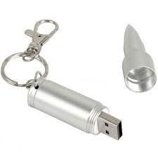 Stick USB 2.0 metalic in forma de glont 4Gb foto