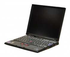 Laptop IBM Thinkpad X41, Intel Pentium M 1.6 GHz, 1 GB DDR2, WI-FI, Bluetooth, Card Reader, Finger Print, lipsa caddy (suport) hard-disk, Display foto