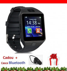 Smartwatch DZ 09 Ceas Telefon +1 Casca Bluetooth Cadou foto