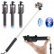 Selfie Stick (maner telescopic) portabil, pentru selfie-uri, conexiune bluetooth