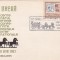 EXIL CONFERINTA POSTALA PARIS 1963 FDC ORIGINAL PLIC EMBOSAT! IMPERF .
