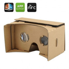 DIY Virtual Reality Ochelari 3D Google din carton - Ochelari pentru telefon, NFC, Pentru iPhone si Android foto