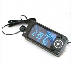 Termometru / higrometru / ceas auto display LCD foto