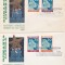 EXIL CRACIUN 1963 FDC ORIGINAL PLIC! 2 PLICURI TIMBRU IN PERECHE IMPERF.!