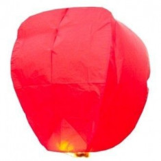 Lampioane zburatoare sky lanterns diferite culori - Rosu foto
