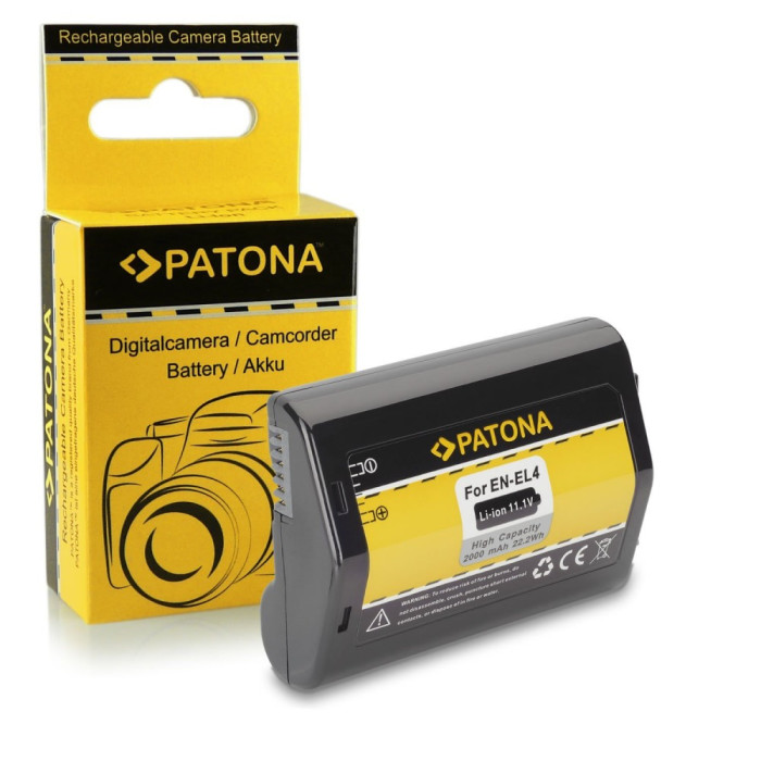 Acumulator pt. Nikon EN-EL4,ENEL4a, ENEL4 compatibil marca Patona,