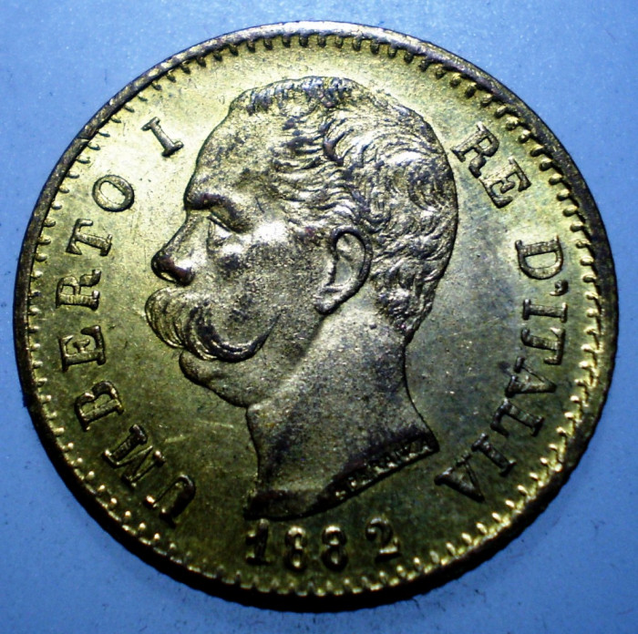 1.329 ITALIA UMBERTO I 20 LIRE 1882 FALS 3,6g