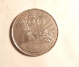 ZIMBABWE 50 CENTI 1989