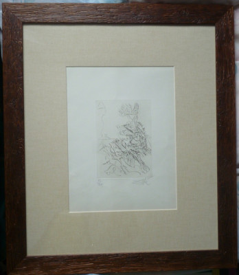 Gravura Dali , exemplar 62 / 134 , pe hartie speciala, groasa , de Arches foto
