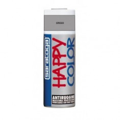 Spray vopsea Grund Gri Antirugina HappyColor Acrilic, 400ml foto