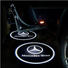 Proiectoare in portiera cu Logo Mercedes GLK, A, B Class foto