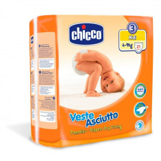 Scutece Chicco unica folosinta &amp;quot;midi&amp;quot;, Nr. 3 (4-9 kg ), 21 buc foto