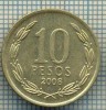 7809 MONEDA- REPUBLICA DE CHILE - 10 PESOS - anul 2008 -starea ce se vede, Europa